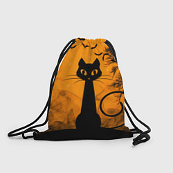 Рюкзак-мешок Halloween Cat, цвет: 3D-принт