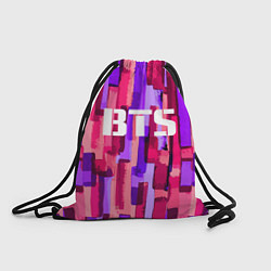 Рюкзак-мешок BTS: Pink Colour, цвет: 3D-принт