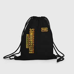 Рюкзак-мешок PUBG: Black Style, цвет: 3D-принт