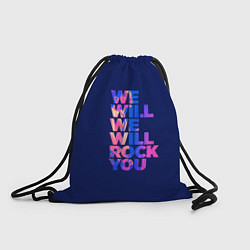 Рюкзак-мешок Queen We Will Rock You, цвет: 3D-принт