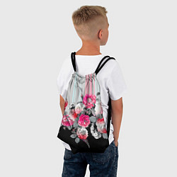 Рюкзак-мешок Розы в темноте, цвет: 3D-принт — фото 2