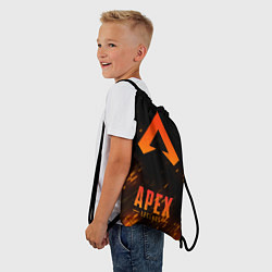 Рюкзак-мешок Apex Legends: Orange Flame, цвет: 3D-принт — фото 2