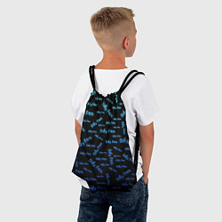Рюкзак-мешок Sally Face: Blue Pattern, цвет: 3D-принт — фото 2