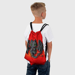 Рюкзак-мешок Маленькая фурия, цвет: 3D-принт — фото 2