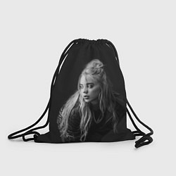 Рюкзак-мешок Billie Eilish: Black Fashion, цвет: 3D-принт