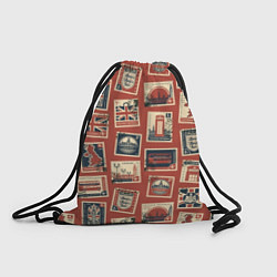 Рюкзак-мешок Марки Великобритании, цвет: 3D-принт