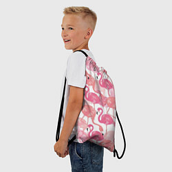 Рюкзак-мешок Рай фламинго, цвет: 3D-принт — фото 2