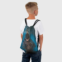 Рюкзак-мешок Blue Godzilla, цвет: 3D-принт — фото 2