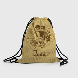 Рюкзак-мешок Jazz - musical instruments, цвет: 3D-принт