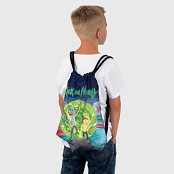 Рюкзак-мешок Путешествия Рика и Морти, цвет: 3D-принт — фото 2