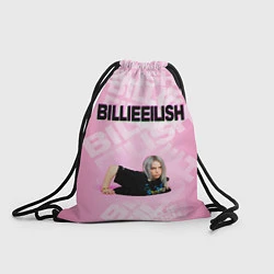Рюкзак-мешок Billie Eilish: Pink Mood, цвет: 3D-принт