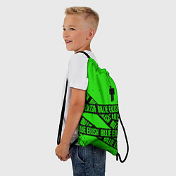 Рюкзак-мешок BILLIE EILISH: Green & Black Tape, цвет: 3D-принт — фото 2