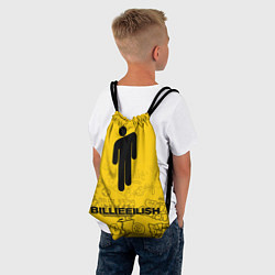 Рюкзак-мешок Billie Eilish: Yellow Manikin, цвет: 3D-принт — фото 2