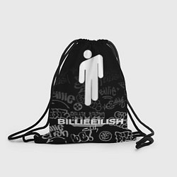 Рюкзак-мешок Billie Eilish: Black Manikin, цвет: 3D-принт