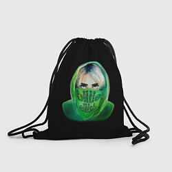 Рюкзак-мешок Billie Eilish: Green Acid, цвет: 3D-принт