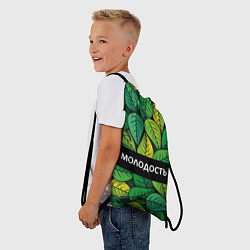 Рюкзак-мешок Молодостьглупость, цвет: 3D-принт — фото 2