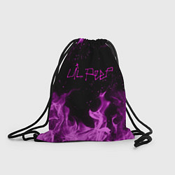 Рюкзак-мешок LIL PEEP FIRE, цвет: 3D-принт