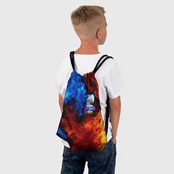Рюкзак-мешок Brawl Stars LEON SHARK, цвет: 3D-принт — фото 2