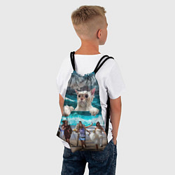 Рюкзак-мешок Морской Кошак, цвет: 3D-принт — фото 2
