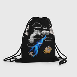 Рюкзак-мешок Грозовой, кошак кара, цвет: 3D-принт
