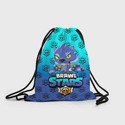 Рюкзак-мешок Brawl stars leon shark, цвет: 3D-принт