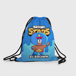 Рюкзак-мешок BRAWL STARS EL BROWN, цвет: 3D-принт