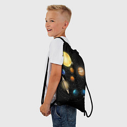 Рюкзак-мешок Солнечная Система, цвет: 3D-принт — фото 2