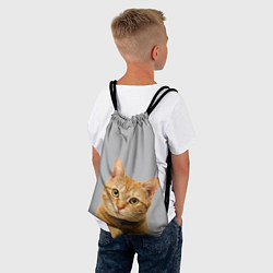 Рюкзак-мешок Рыжий котик, цвет: 3D-принт — фото 2