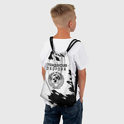 Рюкзак-мешок Гражданская оборона, цвет: 3D-принт — фото 2