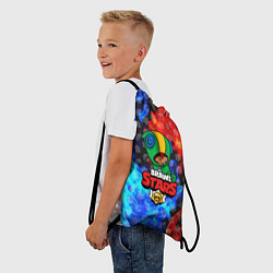 Рюкзак-мешок BRAWL STARS :LEON, цвет: 3D-принт — фото 2