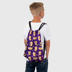 Рюкзак-мешок Космические Котики - Единорожики, цвет: 3D-принт — фото 2