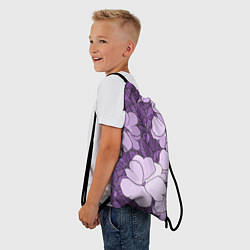 Рюкзак-мешок Цветы, цвет: 3D-принт — фото 2