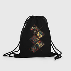 Рюкзак-мешок БИТВА САМУРАЯ, цвет: 3D-принт