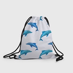 Рюкзак-мешок Рай для дельфина, цвет: 3D-принт