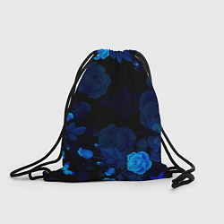 Рюкзак-мешок СИНИЕ РОЗЫ, цвет: 3D-принт