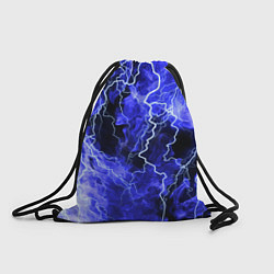 Рюкзак-мешок МОЛНИЯ BLUE, цвет: 3D-принт