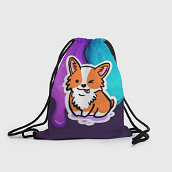 Рюкзак-мешок Милый корги, цвет: 3D-принт