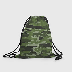 Рюкзак-мешок ВЯЗАННЫЙ КАМУФЛЯЖ, цвет: 3D-принт