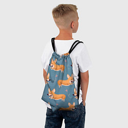 Рюкзак-мешок Корги с бабочкой, цвет: 3D-принт — фото 2