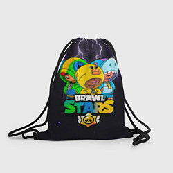 Рюкзак-мешок Brawl Stars Leon Trio, цвет: 3D-принт