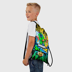 Рюкзак-мешок BRAWL STARS LEON SKINS, цвет: 3D-принт — фото 2