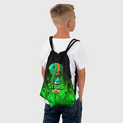 Рюкзак-мешок Леон из Бравл Старс, цвет: 3D-принт — фото 2