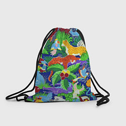 Рюкзак-мешок Текстура Холст Сафари, цвет: 3D-принт