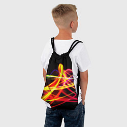 Рюкзак-мешок АБСТРАКТНЫЕ ЛУЧИ, цвет: 3D-принт — фото 2