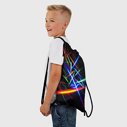 Рюкзак-мешок ФРАКТАЛЬНЫЕ ИСКРЫ, цвет: 3D-принт — фото 2