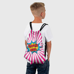 Рюкзак-мешок Super Girl, цвет: 3D-принт — фото 2