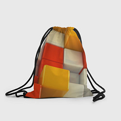 Рюкзак-мешок КУБЫ 3D, цвет: 3D-принт