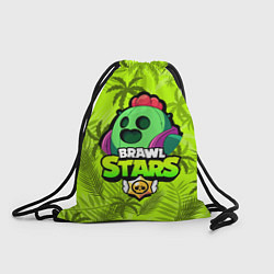 Рюкзак-мешок BRAWL STARS SPIKE СПАЙК, цвет: 3D-принт