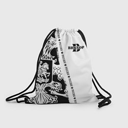 Рюкзак-мешок Виктор черно-белая с гербом РФ, цвет: 3D-принт