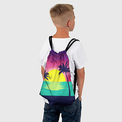 Рюкзак-мешок ПАЛЬМЫ, цвет: 3D-принт — фото 2